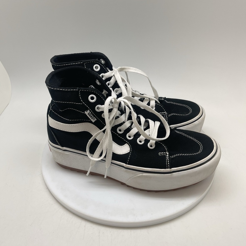 Vans Filmore Hi Platform Womens Size 8 Black Athletic Skateboard Shoes Sneakers